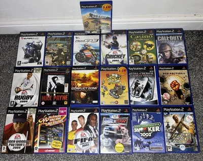 PS2 Massive Game Job Lot x19 Different Titles (shooter/racing/sports) - image 1 of 4