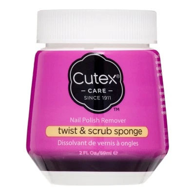 Tarro de esponja removedor de esmalte de uñas Cutex twist and exfoliante paquete de 12 fl oz Foto 1 de 2