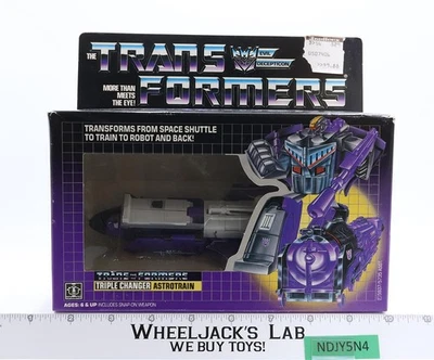 Astrotrain G1 Transformers 1985 Hasbro Figure MISB TAPE SEALED NO COLOR BREAK - Image 1 of 4