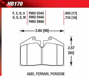 Hawk HB170G.650 DTC-60 Disk Brake Pads - Picture 1 of 7
