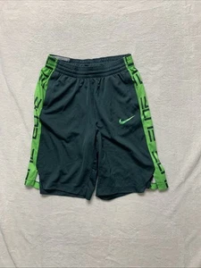 Nike Dri Fit Shorts Youth Boys Size XL Gray Green Athletic Comfort 28x9 - Picture 1 of 8