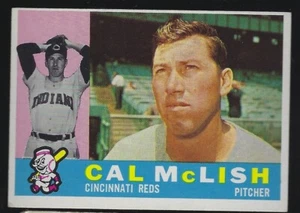 1960 Topps #110 Cal McLish Cincinnati Reds Pitcher Baseball Card - Picture 1 of 2