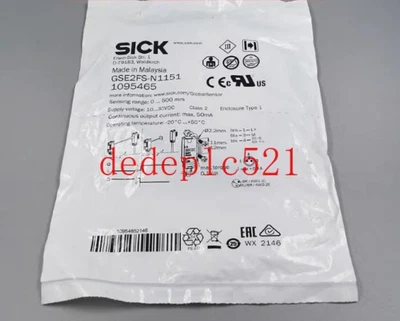 1 PCS NEW IN BOX SICK GSE2FS-N1151 Reflective Optoelectronic Infrared Sensor - Image 1 of 3
