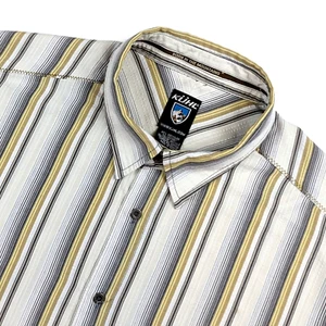 KUHL Herren XL Button Front Camp Freizeit Hemd leicht recycelt Bio gestreift - Bild 1 von 14
