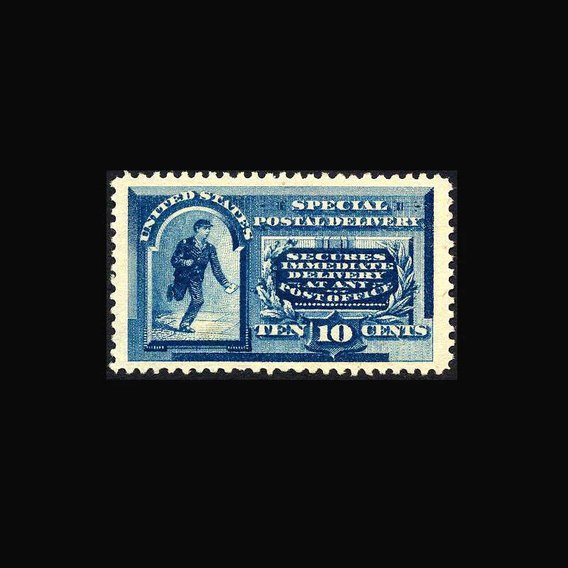 USA Special Delivery Stamp- Mint NO GUM, VF/XF S#E2 Jumbo Margin near GEM, Mint  - Image 1 of 1