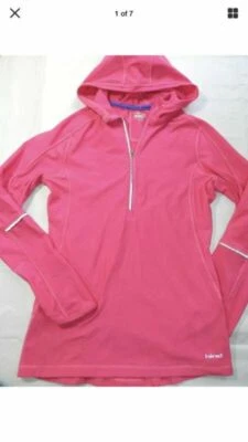 CHAQUETA MUJER RUNNING TRASERA TALLA PEQUEÑA rosa neón agujeros para los pulgares (te25) Foto 1 de 4