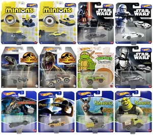 Hot Wheels Character Cars 2024 Toys Die-Cast Vehicle 1:64 Scale - Pick Any NEW - Picture 1 of 52