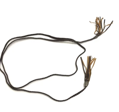 Women's Belt Brown One Size Hippie Style Boho Braided Fringed Hip Waist Ladies - Image 1 of 4