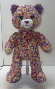 Build A Bear Rainbow Confetti Leopard Plush BABW Workshop Stuffed Animal - Picture 1 of 7