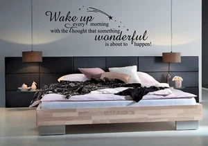 Wake up every morning with the thought Quotes Wall stickers Love Wall Art Decals - Picture 1 of 6
