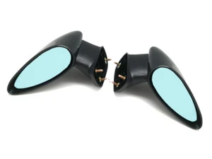 Replacement Sport Door Mirrors For 2015-Up HONDA Fit Black Manual G-Blue Lens - Picture 1 of 11
