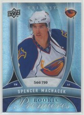 Spencer Machacek 2009-10 Upper Deck Trilogy RC Premieres /799 Rookie #123