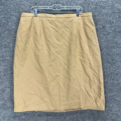 Falda Sag Harbor Mujer 20W Plus Beige Línea A Midi Lana Forrada tiro medio Informal Foto 1 de 4