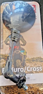 FAR 1820 SPECCHIETTO RETROVISORE SNODATO DA MANUBRIO DESTRO SINISTRO MOTO ENDURO - Immagine 1 di 4