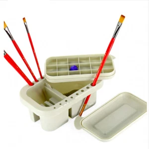 Paint Brush Wash Bucket Oil Water Colour Painting Holder Cleaner Bucket - Picture 1 of 4