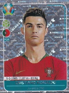 Panini Euro EM 2020 Preview Sticker POR 6 Cristiano Ronaldo Glitzer Captain - Picture 1 of 2