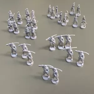 30 figuras de juego de rol Surviors Mini Miniatures Outlive juego de mesa Kickstarter - Imagen 1 de 9