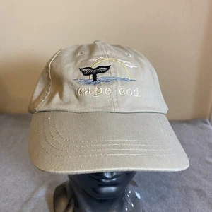 Cappello vintage Cape Cod berretto da baseball marrone snapback balena papà ricamato - Foto 1 di 9