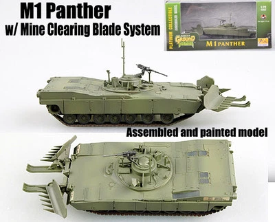 US M1 Abrams Panther II with Mine clearing blade system 1/72 finished Easy model - Image 1 of 4
