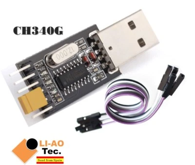 USB to TTL Converter UART module CH340G CH340 3.3V 5V Switch + Cable for Arduino - Imagen 1 de 4