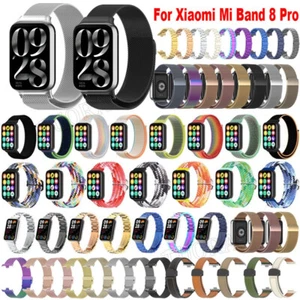 For Xiaomi Mi Band 8 Pro Nylon/Leather/Silicone/Stainless Steel Band Wrist Strap - Picture 1 of 665