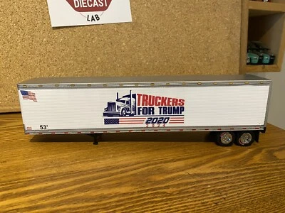 1/53 TONKIN DRY VAN TRAILER “TRUCKERS FOR TRUMP” - Image 1 of 4