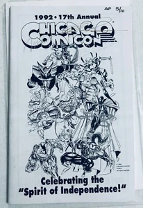 1992 17TH ANNUAL CHICAGO COMIC CON 1992 AP 5/10 PROGRAM SIGNED BY IMAGE FOUNDERS - Picture 1 of 3