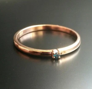 925 Sterling Silber Verlobungsring blauer Diamant Ehering Schmuck - Picture 1 of 2