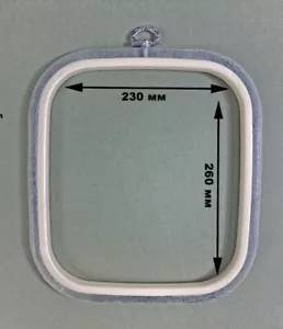 Hoops-Frame Nurge Square Rubber With Suspension, Rim Height 10mm, 230*250mm - Picture 1 of 4