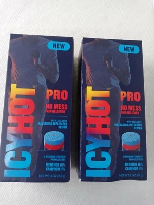 Icy Hot - Pro sin desorden dolor aliviador aplicador de masaje 3, oz (paquete de 2 paquetes) Foto 1 de 3