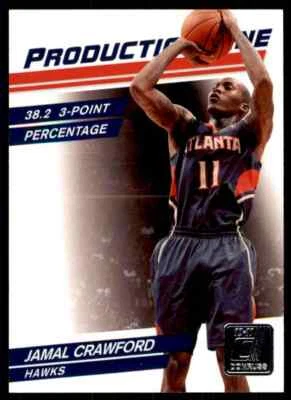 2010-11 Panini Donruss Production Line Jamal Crawford 169/999 Atlanta Hawks - Image 1 of 2