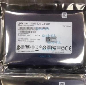 3.84TB Micron SSD 5200 ECO SATA 2.5 MTFDDAK3T8TDC D1MU420 Solid State Drive - Picture 1 of 8
