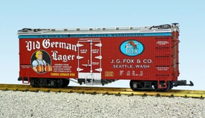 Trenes EE. UU. Escala G Coche Frigorífico EE. UU. R16430 Cerveza Alemana Antigua - Óxido/Plata - Imagen 1 de 1
