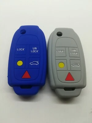2*Silicone Remote Key Cover for 2004-2012 Volvo XC70 2004-2014 Volvo XC90 V70 - Imagem 1 de 4