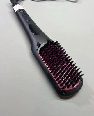 Hair Straightener Ionic Smoothing Brush Hot Comb Wide 3D Teeth For Curly Hair - Image 1 of 4