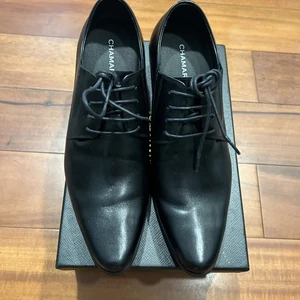 US 7 1/2 CHAMARIPA Shoes For Men Black Oxford Dress Shoes. Height 8cm - Picture 1 of 11