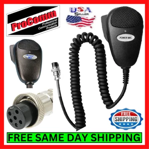 ProComm PSM6PM 6 Pin Microphone For CB Radio Power Dynamic President Uniden Mic - Picture 1 of 8