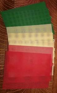 LOTE ~ 8 HOJAS DE LONA DE PLÁSTICO DARICE 10.5" X 13.5" rectángulos ~ varios colores - Imagen 1 de 3