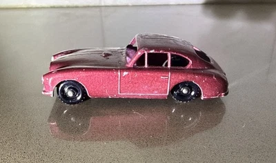 Vintage Matchbox Lesney No 53 A Aston Martin with Black Wheels -Rare Rose Color - Image 1 of 4