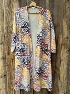 LuLaRoe Damen Gr. S Boho Cottagecore Sarah Long Duster Cardigan Taschen - Bild 1 von 12