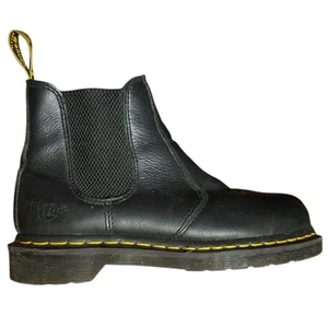 Bota de trabajo Dr. Martens de cuero con puntera de acero Air Wair Chelsea negra para mujer 7 - Imagen 1 de 10