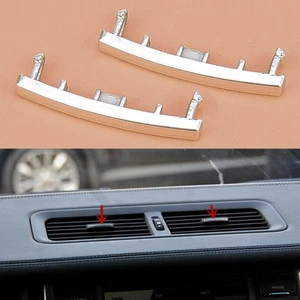 2x Tira de ajuste de paleta de salida de ventilación de aire acondicionado decoración ABS apta para Land Rover Range Rover - Imagen 1 de 5