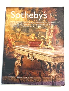 Sothebys 2002 Important French & Continental Furniture 449 pags - Imagen 1 de 1