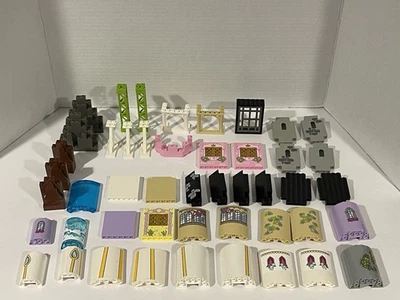 Lote Lego Castle Rock Mountain Painéis de Parede Castelo Disney Colunas Estruturais Vidro - Imagem 1 de 4