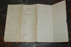 1851 Deed Land East Amwell Township Hunterdon County NJ to John Runyan Hopewell - Picture 1 of 9