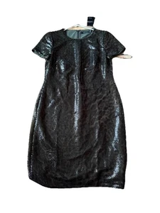 Ralph Lauren Damen 2 grüne Camouflage/Giraffenmuster Pailletten Kleid - Neu mit Etikett - Bild 1 von 9