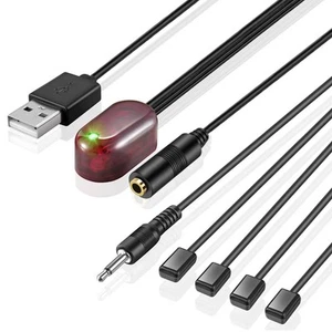IR Repeater versteckte Infrarot Fernbedienung Extender System 1 Empfänger 4 Sender Cont... - Bild 1 von 8