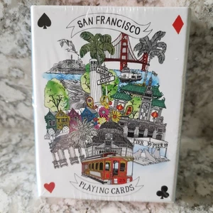 San Francisco Deck of Playing Cards Trolley Cable Car Golden Gate Bridge etc New - Picture 1 of 4