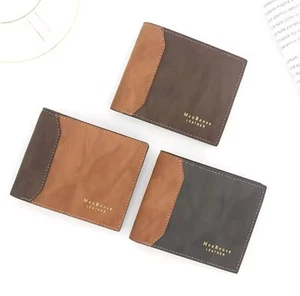 Carteras Para Hombre Billetera Portabilletes en Piel de Cuero Monedero Tarjetero - Picture 1 of 4