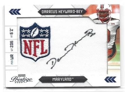 2009 Panini Prestige DARRIUS HEYWARD-BEY NFL Shield Patch Autograph Auto #6 1/10 - Image 1 of 2